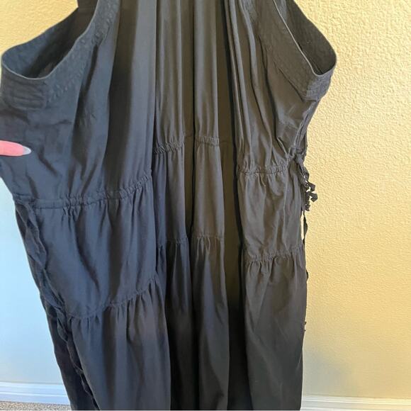 Madewell Plus Poplin Halter Tiered Midi Dress Womens Size 28W - Picture 6 of 9